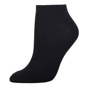 MAMIA UNISEX LOW CUT PLAIN BLACK SOCKS 6PK